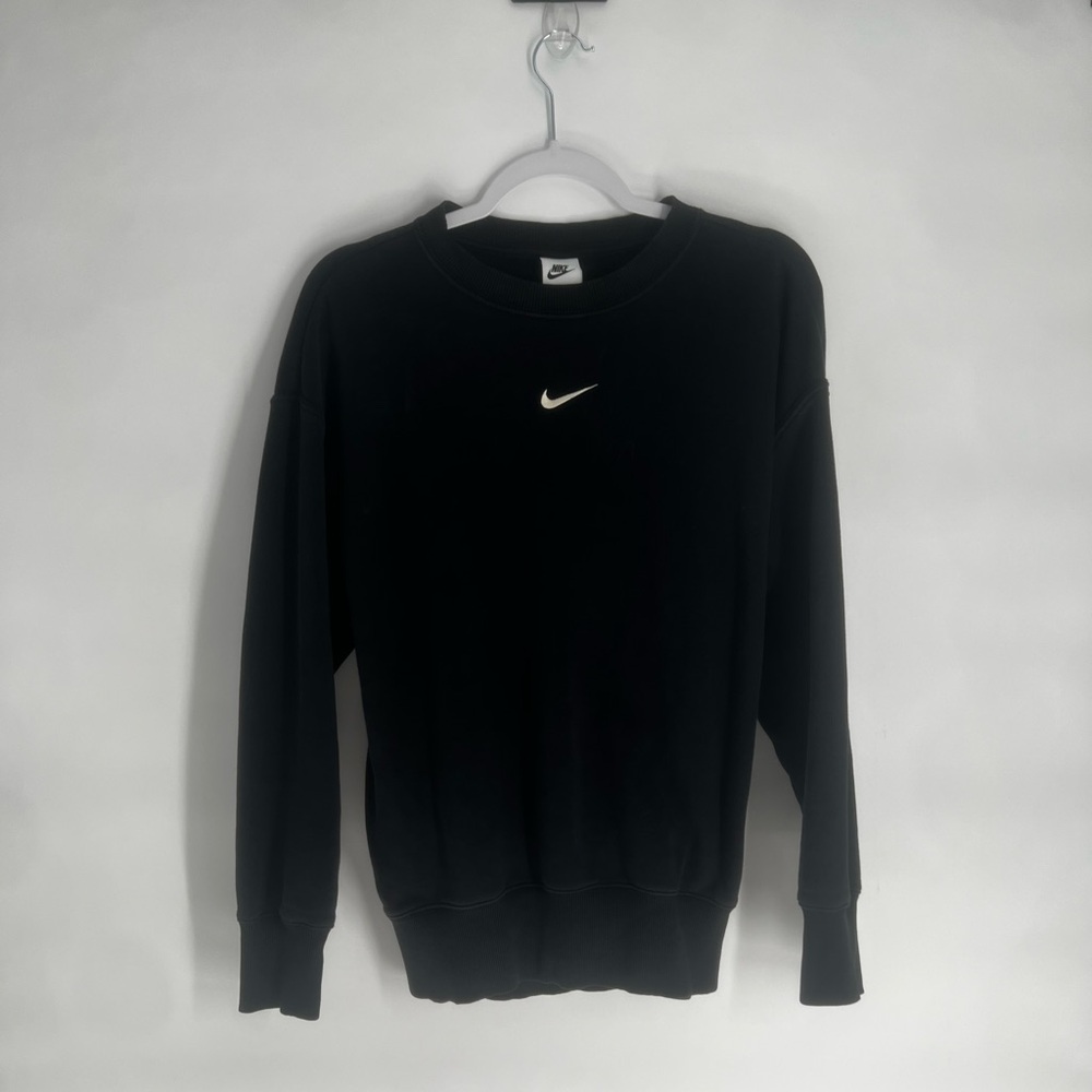 Nike Sportswear Phoenix Fleece  Small Oversized black Center Swoosh